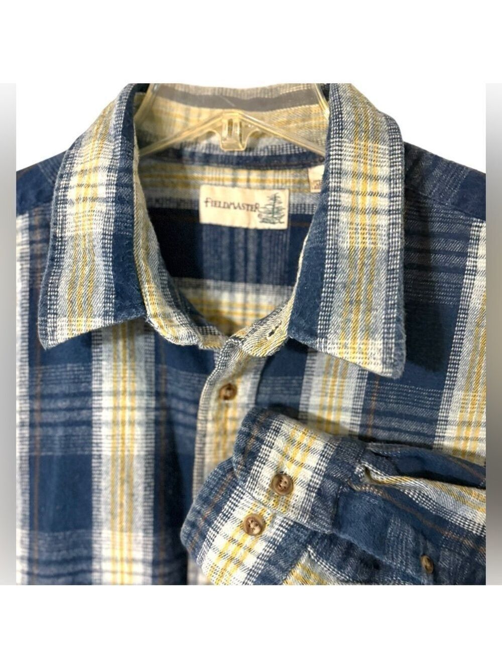 Fieldmaster-Men’s XXL heavy duty flannel shirt. Sharp colors! Chest pocket. EUC!
